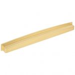 305 mm Center Brushed Gold Square-to-Center Square Renzo Cabinet Cup Pull