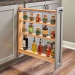 3" Natural Maple Top Slide 3 Shelf Between Cabinet Base Organizer Pullout with Blumotion Soft-Close for 6"
