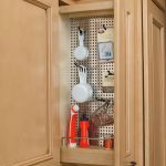 Perforated Wall Organizer Pullout with Stainless Steel Panel