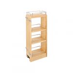 Natural Maple Four Shelf Pullout with Soft-Close for Full Access 30"+Height Wall 9"