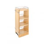 Natural Maple Four Shelf Pullout with Soft-Close for Full Access 30"+Height Wall 12"