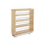6.5" Pullout Wood Base Cabinet Organizer