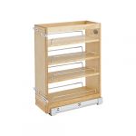 8"W x 19"D Pullout Wood Base Cabinet Organizer with Soft-Close Slides