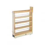 5" Pullout Wood Base Cabinet Organizer with Ball-Bearing Soft-Close Slides