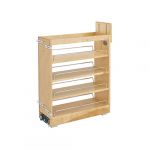 8" Pullout Wood Base Cabinet Organizer with Ball-Bearing Soft-Close Slides