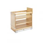 Natural Maple 3 Shelf Drawer Door Organizer Pullout - CS