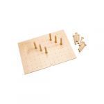 30-1/4"W Natural Maple Pegboard Drawer Insert with 12 Pegs