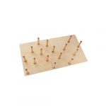 39-1/4"W Natural Maple Pegboard Drawer Insert with 16 Pegs