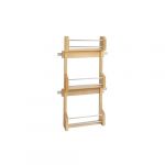 Small Cabinet Door Mount Wood 3-Shelf Spice Rack