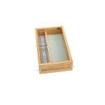 Natural Maple Vanity Drawer Organizer with Blumotion Soft-Close for Full Access 12"