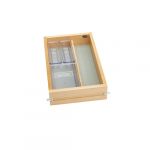 Natural Maple Vanity Drawer Organizer with Blumotion Soft-Close for Full Access 15"