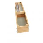 Natural Maple Tiered Vanity Drawer Organizer with Blumotion Soft-Close for Face Frame 12"