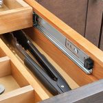 Natural Maple Tiered Cutlery Drawer with Blumotion Soft-Close for 15" Base