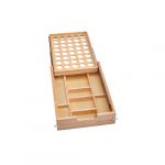 Natural Maple Tiered K-Cup Drawer for Face Frame 18" BCD withSlides