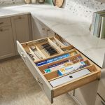 Natural Maple Tiered Combination Drawer with Blumotion Soft-Close for Full Access 36" Base