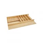 33-1/8"W Natural Maple Combination Utensil Cutlery Knife Tray Insert-2-7/8"H