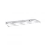 White 3-Prong Pull-Out Towel Holder