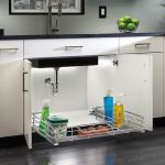 30" Chrome Under Sink Pull-Out Organizer