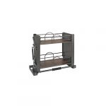 Solid Bottom Pulldown Shelving System for Wall 24"