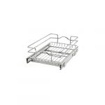 12"W x 18"D Base Cabinet Pull-Out Chrome Wire Basket