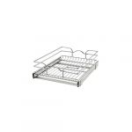 15"W x 20"D Base Cabinet Pull-Out Chrome Wire Basket