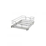 15"W x 22"D Base Cabinet Pull-Out Chrome Wire Basket