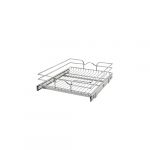 18"W x 22"D Base Cabinet Pull-Out Chrome Wire Basket