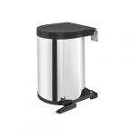 15-Liter Stainless Pivot-Out Under Sink Waste Container