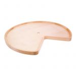 24" Diameter Kidney Wooden Lazy Susan with Hole - LSK24H