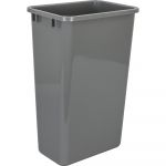 Grey 50 Quart Plastic Waste Container