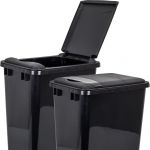 Lid for 50Qt Plastic Waste Container Black - CAN-50LID