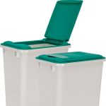Lid for 50Qt Plastic Waste Container Green - CAN-50LIDG
