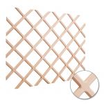 Alder 25" x 45" Beveled Wine Lattice Rack - WR45-2ALD