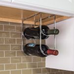 Under Cabinet Wine Bottle Rack Chrome - WBH-PC-R