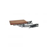 Orion Gray and Walnut Heavy Duty Mixer Lift Kit with Soft-Close for Full Access 18" Base