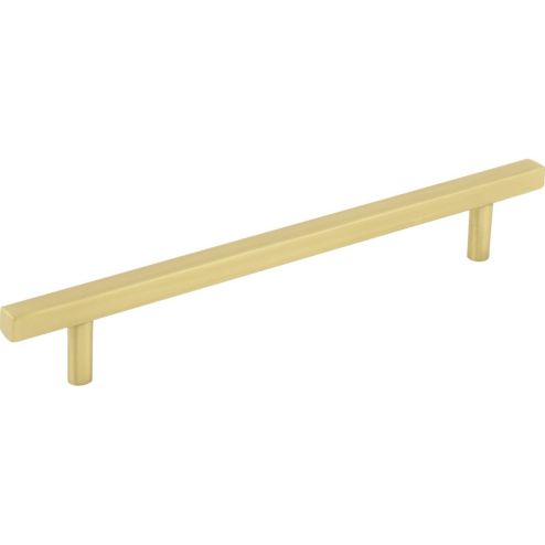 160 mm Center-to-Center Brushed Gold Square Dominique Cabinet Bar Pull - 845-160BG