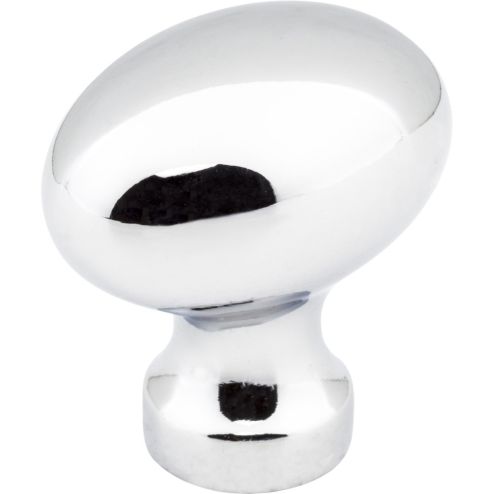 1-3/16" Overall Length Polished Chrome Football Bordeaux Cabinet Knob - 3990-PC