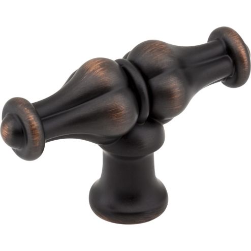 2-1/4" Brushed Oil Rubbed Bronze Bella Cabinet "T" Knob - 818L-DBAC