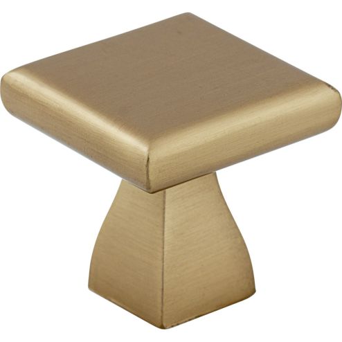 1" Overall Length Satin Bronze Square Hadly Cabinet Knob - 449SBZ
