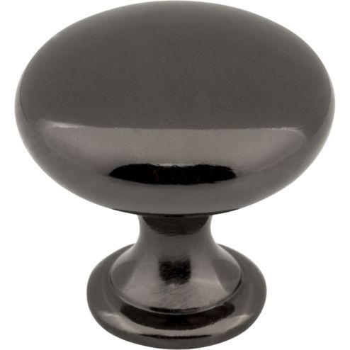 1-3/16" Diameter Black Nickel Madison Cabinet Mushroom Knob - 3910-BN