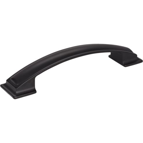 128 mm Center-to-Center Matte Black Square Annadale Cabinet Pull - 435-128MB
