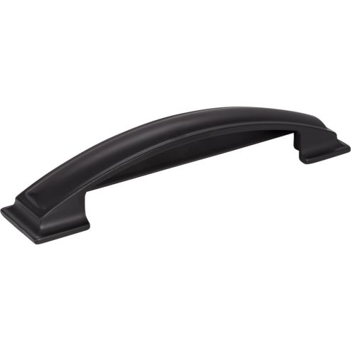 128 mm Center-to-Center Matte Black Square Annadale Cabinet Cup Pull - 436-128MB
