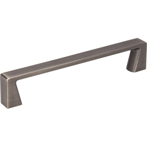 128 mm Center-to-Center Brushed Pewter Square Boswell Cabinet Pull - 177-128BNBDL