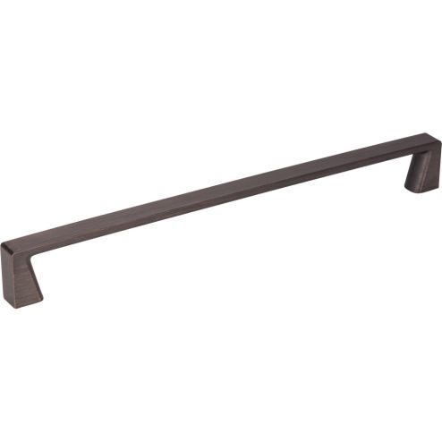 224 mm Center-to-Center Brushed Oil Rubbed Bronze Square Boswell Cabinet Pull - 177-224DBAC