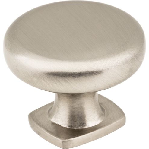 1-3/8" Diameter Satin Nickel Belcastel 1 Cabinet Knob - MO6303SN