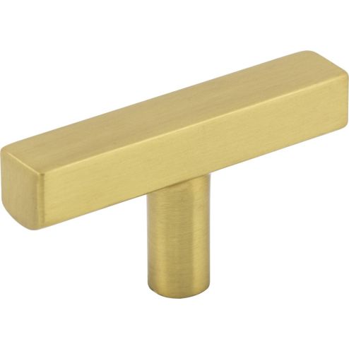 2-1/4" Brushed Gold Dominique Cabinet "T" Knob - 845TL-BG