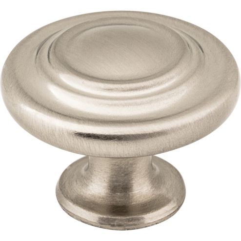 1-5/16" Diameter Satin Nickel Round Arcadia Cabinet Knob - 107SN