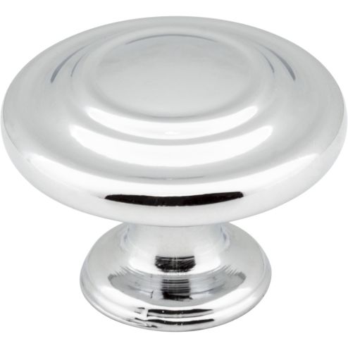 1-5/16" Diameter Polished Chrome Round Arcadia Cabinet Knob - 107PC