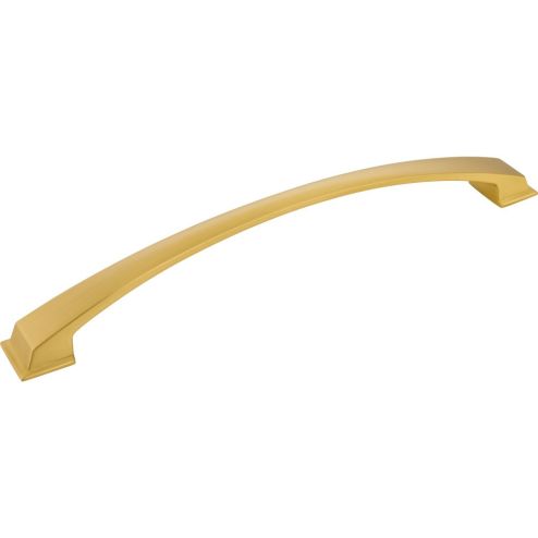 12" Center-to-Center Brushed Gold Arched Roman Appliance Handle - 944-12BG