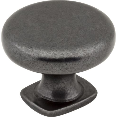 1-3/8" Diameter Gun Metal Belcastel 1 Cabinet Knob - MO6303DACM